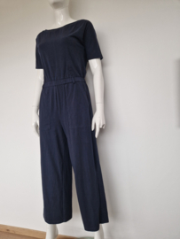 Vanilia cropped jumpsuit. Maat 38, Donkerblauw.