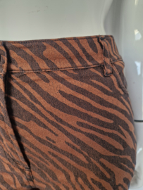 Samsoe & Samsoe pantalon. Maat 42. Bruin/zebraprint.