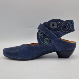 Think! Aida pumps. Maat 39,5. Blauw/leer.
