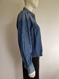 Vanilia denim blouse. Maat 40, Blauw
