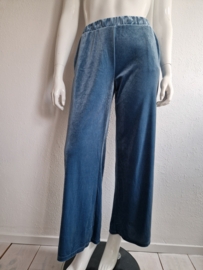Ichi velours pantalon. Maat L. Blauw.