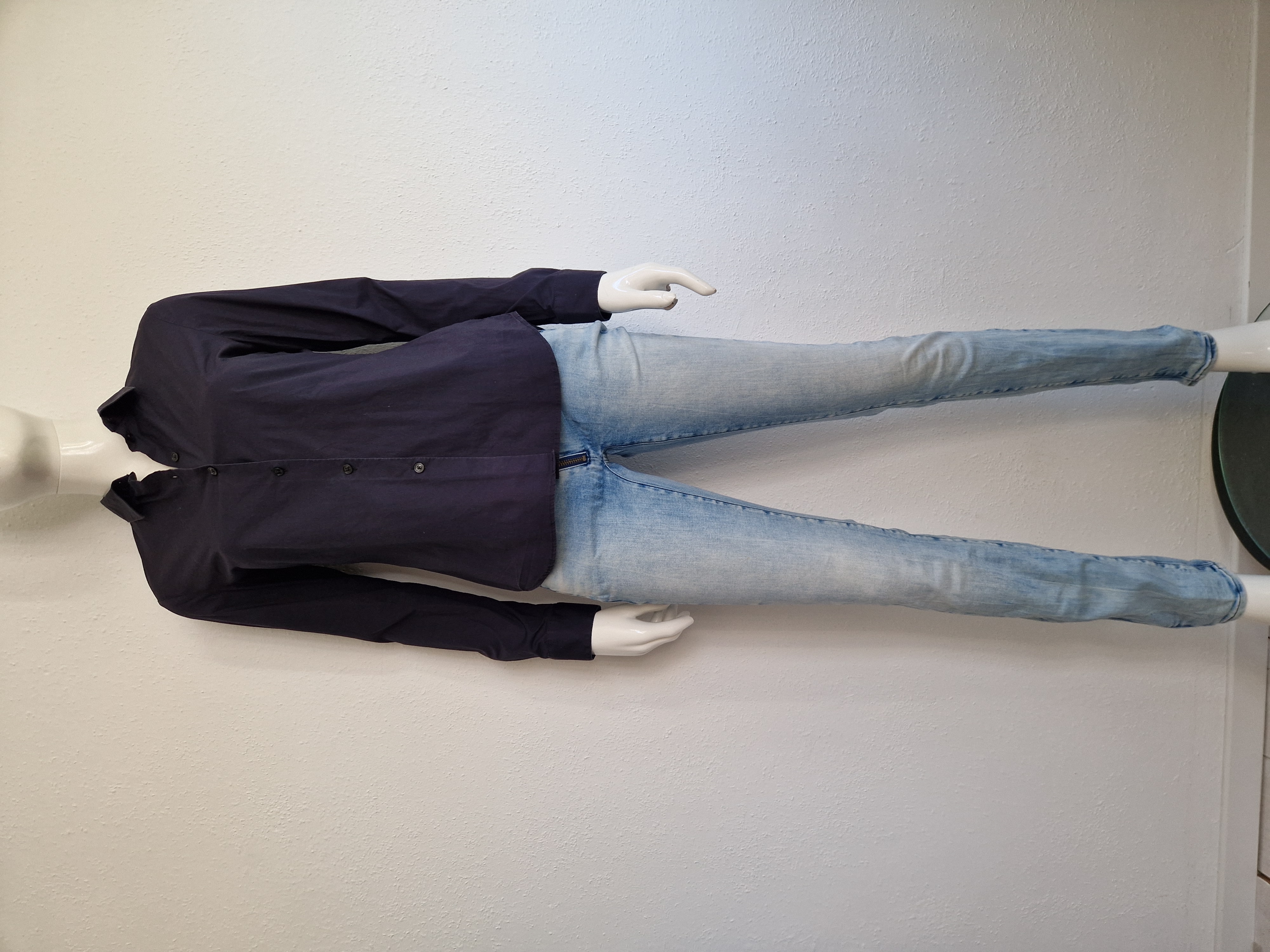 G-Star Raw Lynn Zip Mid skinny. Maat 30/34, Lichtblauw.