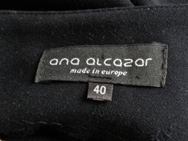 Ana Alcazar jurk. Mt. 38, Zwart/ nude/ kant.
