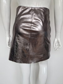 Marc Cain rok. Maat 4, Zilver/lamsleer.