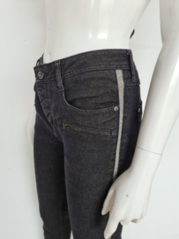 Blue Daze jeans. Mt. 40. Zwart/goudkleurig.