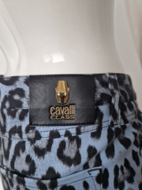 Cavalli Class jeans. Maat 36. Blauw/print.