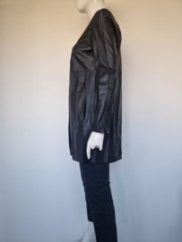 Marella vest/jasje. Maat 38, Zwart/vegan leer.