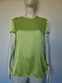 Pinko zijden top. Maat 36, Lime