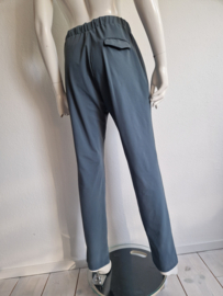 Penn&Ink pantalon. Maat 40. Blauw/grijs/travelstof.