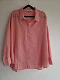 A-View rood/wit gestreepte blouse. Maat 40/42,