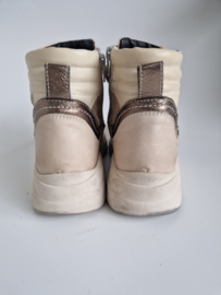 DL Sport hoge sneakers | Maat 39 | beige en brons |