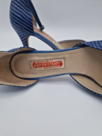 Kop en Staart sandalette pumps. Maat 40, Blauw.
