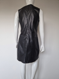 Marc O'Polo jurk. Maat 40, Zwart/lamsleer.