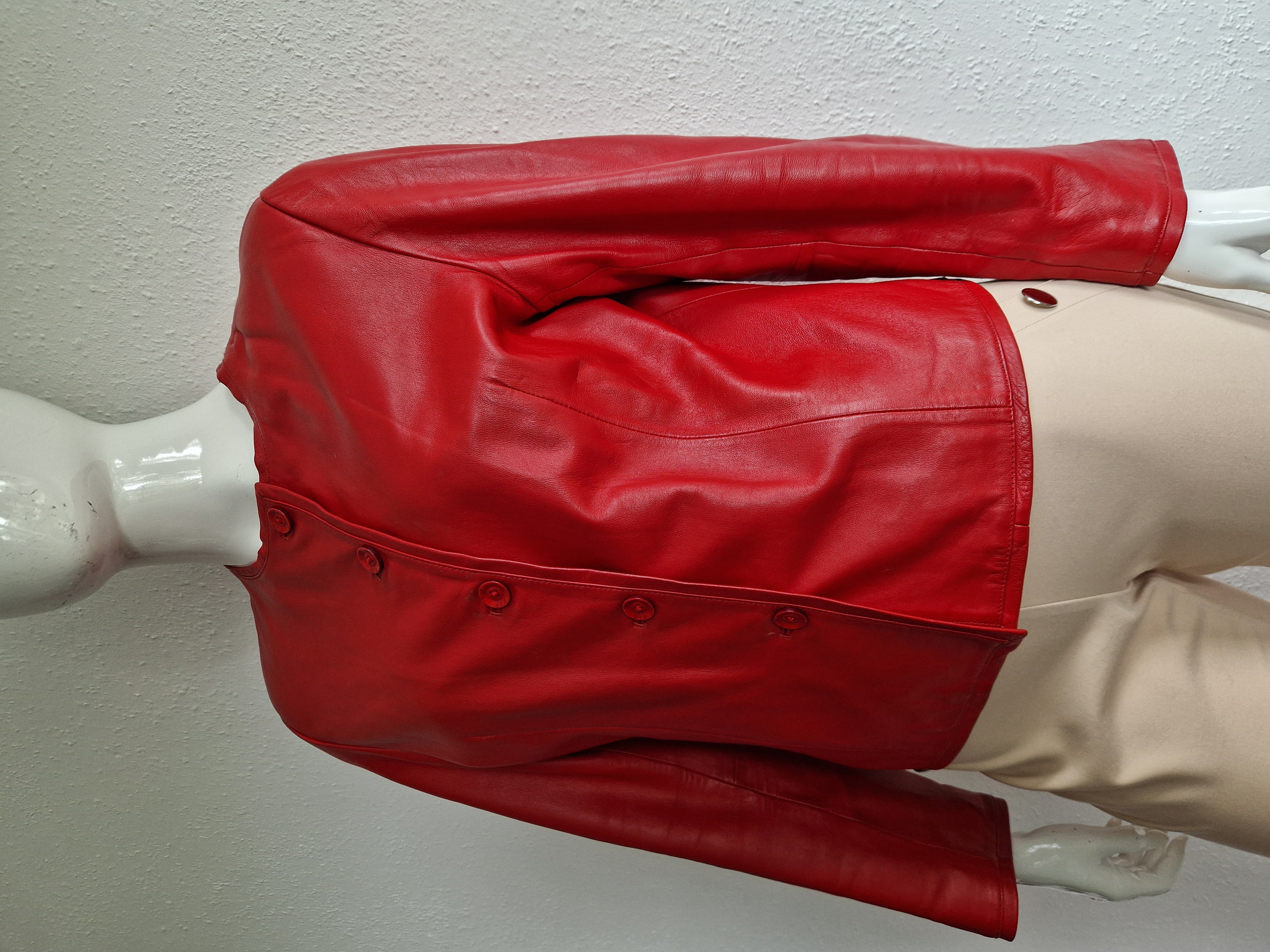 Nax jasje. Maat 42, Rood/leer.