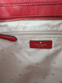 Kate Spade schoudertas Lola. Rood/leer.
