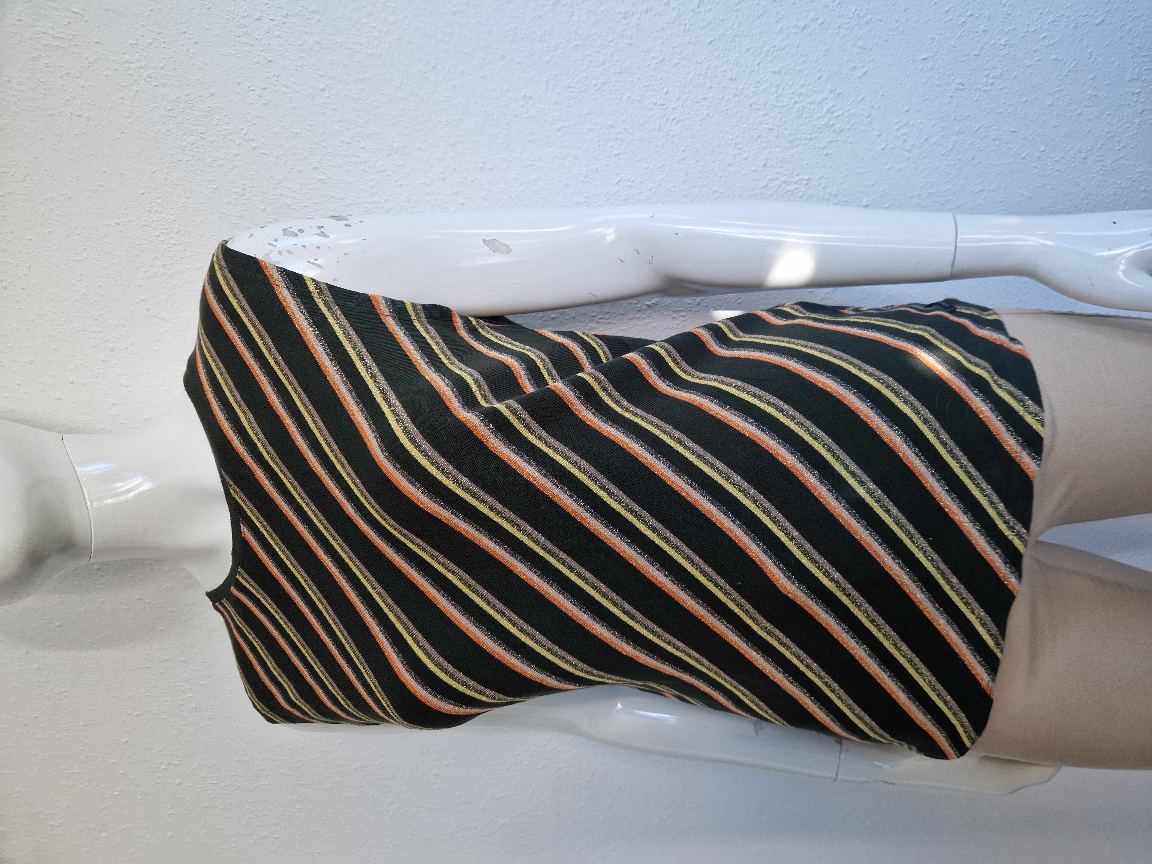 Nümph top. Maat S. Groen/gestreept