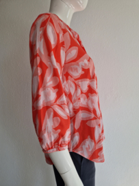 Eterna blouse top. Maat 38, All over print.