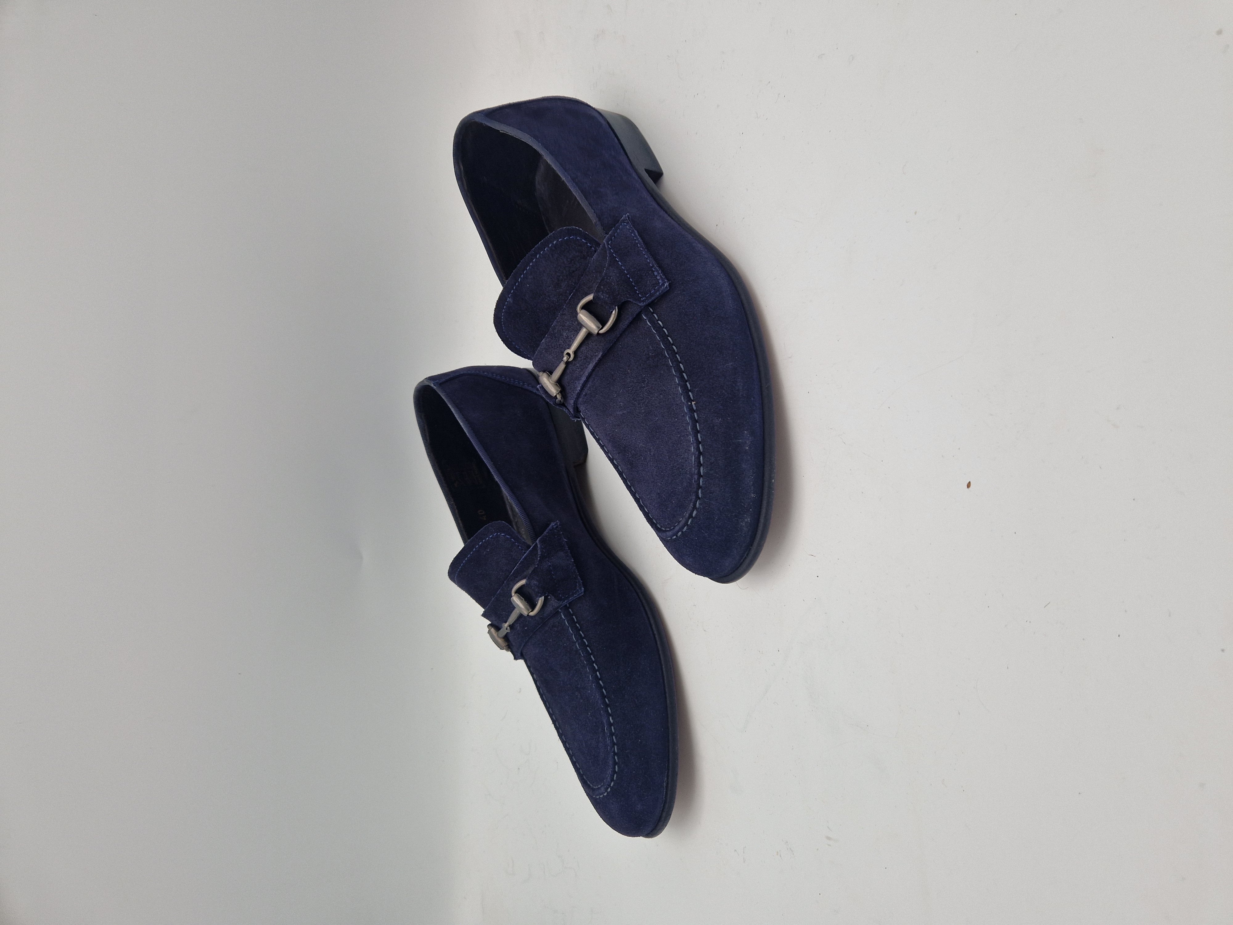 Flecs instappers. Maat 40, Donkerblauw/suède.