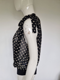 Elisabetta Franchi bodysuit. IT. maat 46, Zwart/polkadots