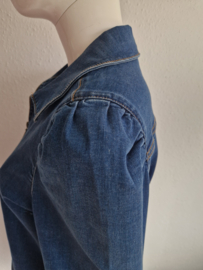 Studio Anneloes jasje met ritssluiting. Maat 40. Blauw/denim.