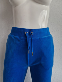 Juicy Couture velours trainingsset. Maat S/XS. Blauw/velours