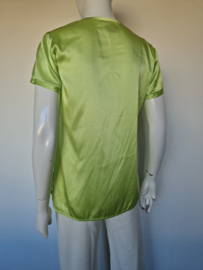 Pinko zijden top. Maat 36, Lime