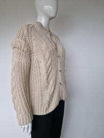 Oui vest. Maat 40/42, Crème.