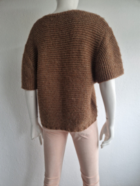 En Vogue vest. Maat S. Bruin/goud.