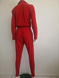 Studio Anneloes skinny fit jumpsuit Angelique. Maat L. Rood/travelstof.