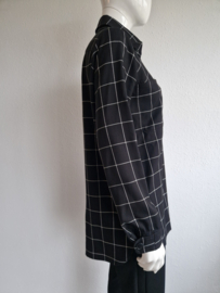 Joline Jolink blouse. Maat S. Zwart/ruit.
