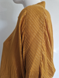 Fabienne Chapot blouse. Maat 38, Mosterdgeel/goud.