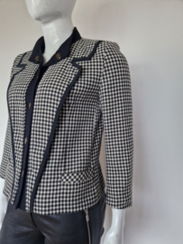 Louis Feraud vintage blazer. Maat 48,Pied de poule.