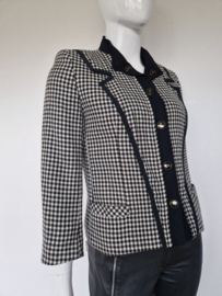 Louis Feraud vintage blazer. Maat 48,Pied de poule.