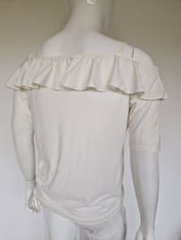 Studio Anneloes off-shoulder top crème. Maat L