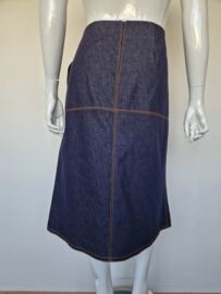 Natan denim designer rok. Maat 44, Donkerblauw.