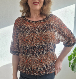 Summum Woman blouse. Maat 40. All over print.