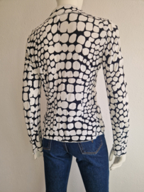 ML Collections blazer. Maat 36, Zwart/wit/print.