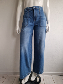 Cup of Joe denim jeans wide leg. Maat 32/32, Blauw.
