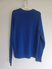 Teym Merino V-neck sweater | Maat M | Kobalt |