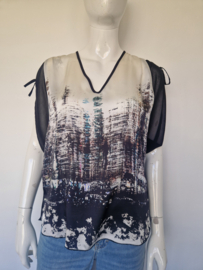 Summum blouse top. Maat 36, All over print.
