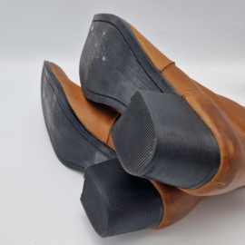 Osstone enkellaarzen. Maat 41, Cognac/leer