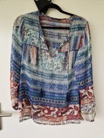 Summum blouse top. Mt. 40, All over print.