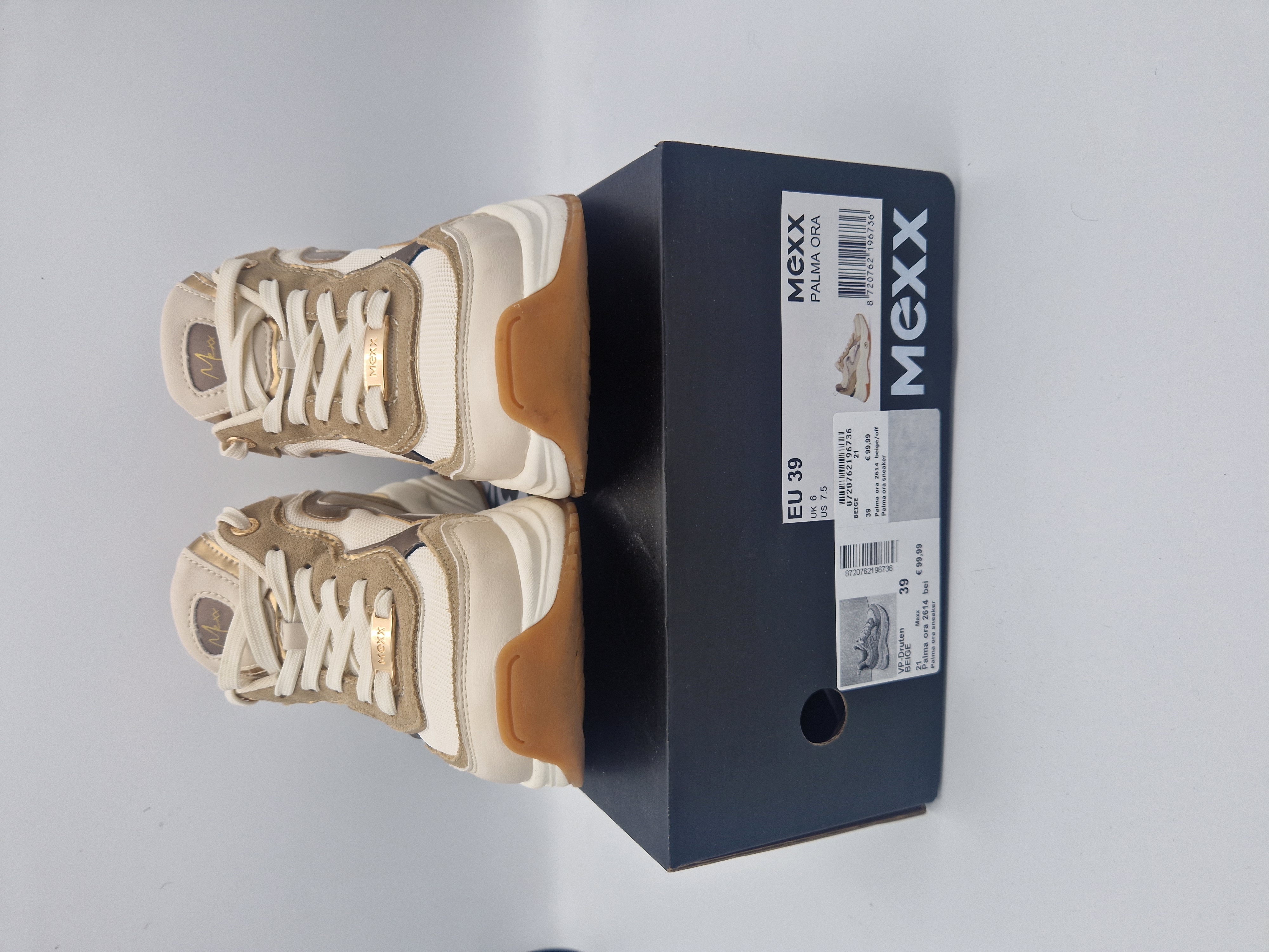 Mexx Palma Ora sneakers. Maat 38,5. Beige