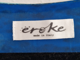 Eroke zomerjurk. Maat 40, Blauw/print.