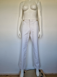 Michael Kors pantalon. Mt. 10. Wit/goudkleurig.