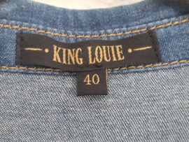King Louie Amy Chambray jumpsuit. Maat 40. Blauw