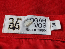 Edgar Vos midi rok. Maat 38, Rood.
