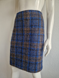 Purdey rok. Maat 40. Blauw/bruin/ruit.