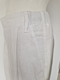MAC linnen pantalon Chiara. Maat 38, Wit.
