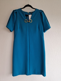 Caroline Biss jurk. Maat 36, Turquoise.